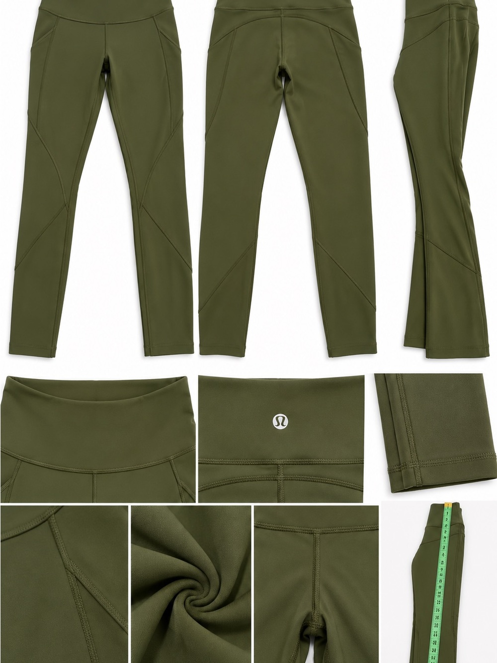 lululemon athletica Olive Green High-Rise Sculpt Leggings